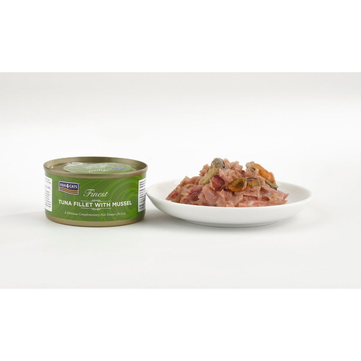 Fish4Cats Finest Filetti di Tonno con Cozze Verdi per Gatti 70 gr
