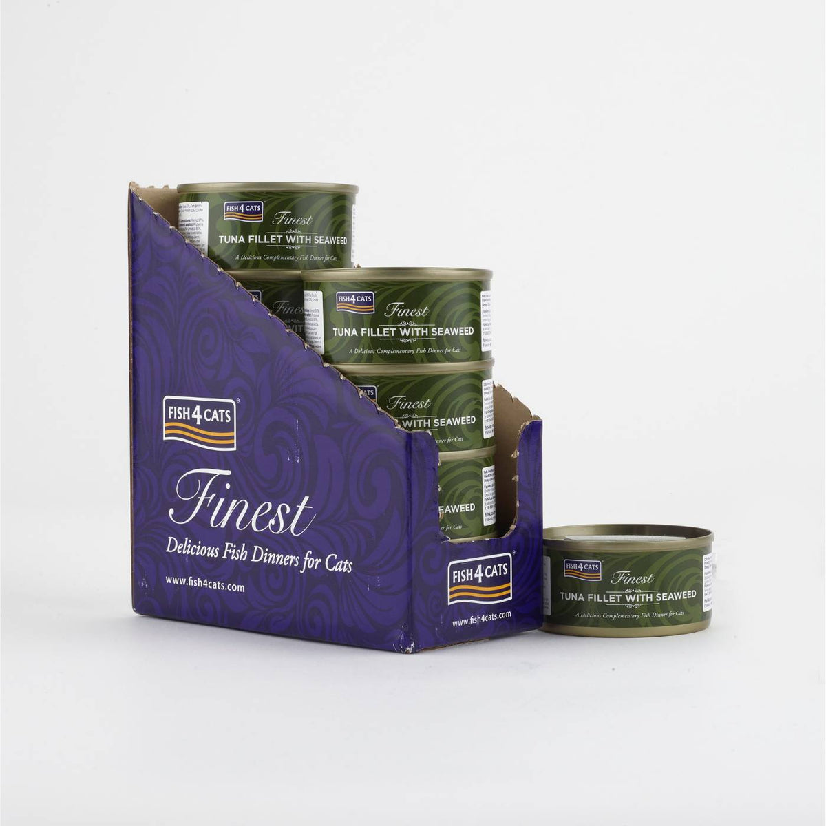 Fish4Cats Finest Filetti di Tonno con Alghe per Gatti 70 gr