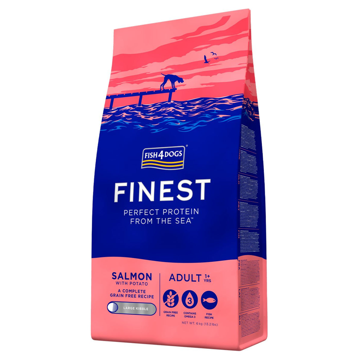 Fish4Dogs Finest Complete Adult Salmone LARGE per Cani Adulti