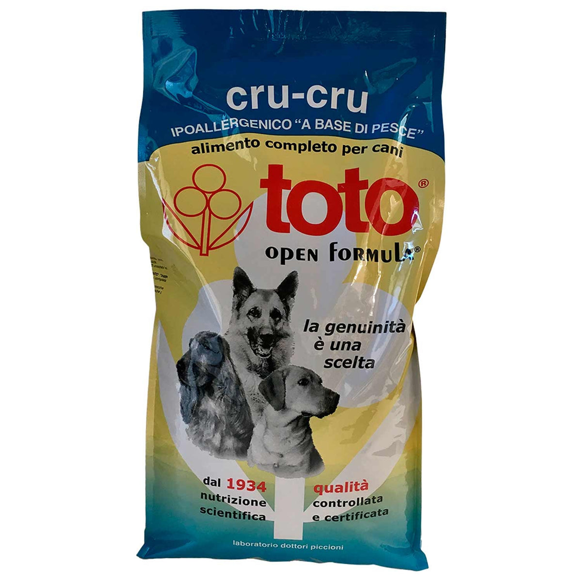 Toto Open Formula Cru Cru Pesce per Cani