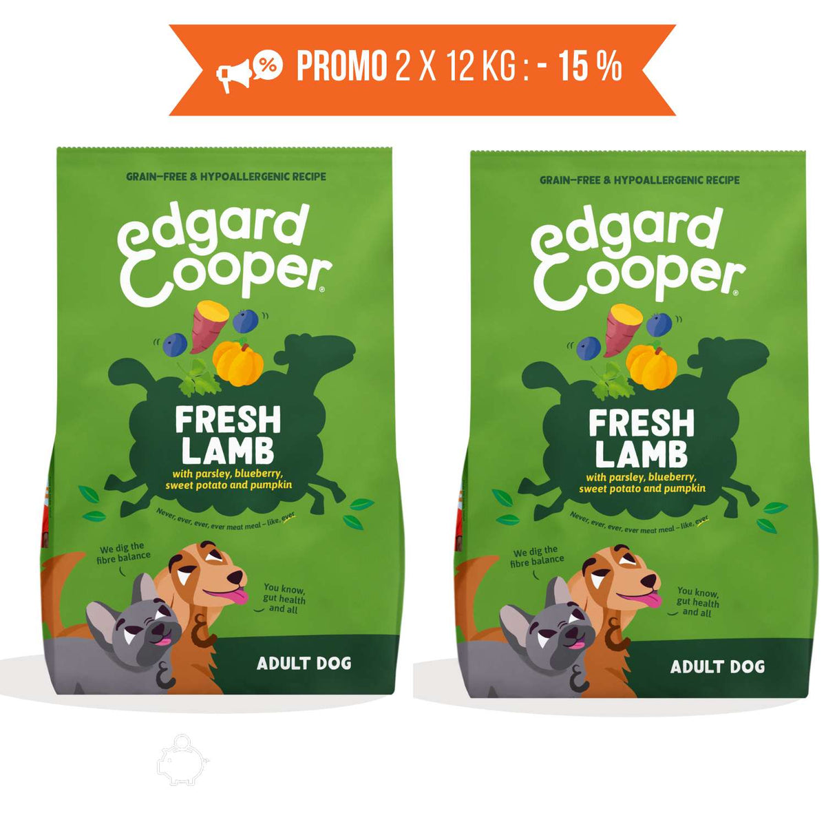 Edgard & Cooper Agnello per Cani Adulti