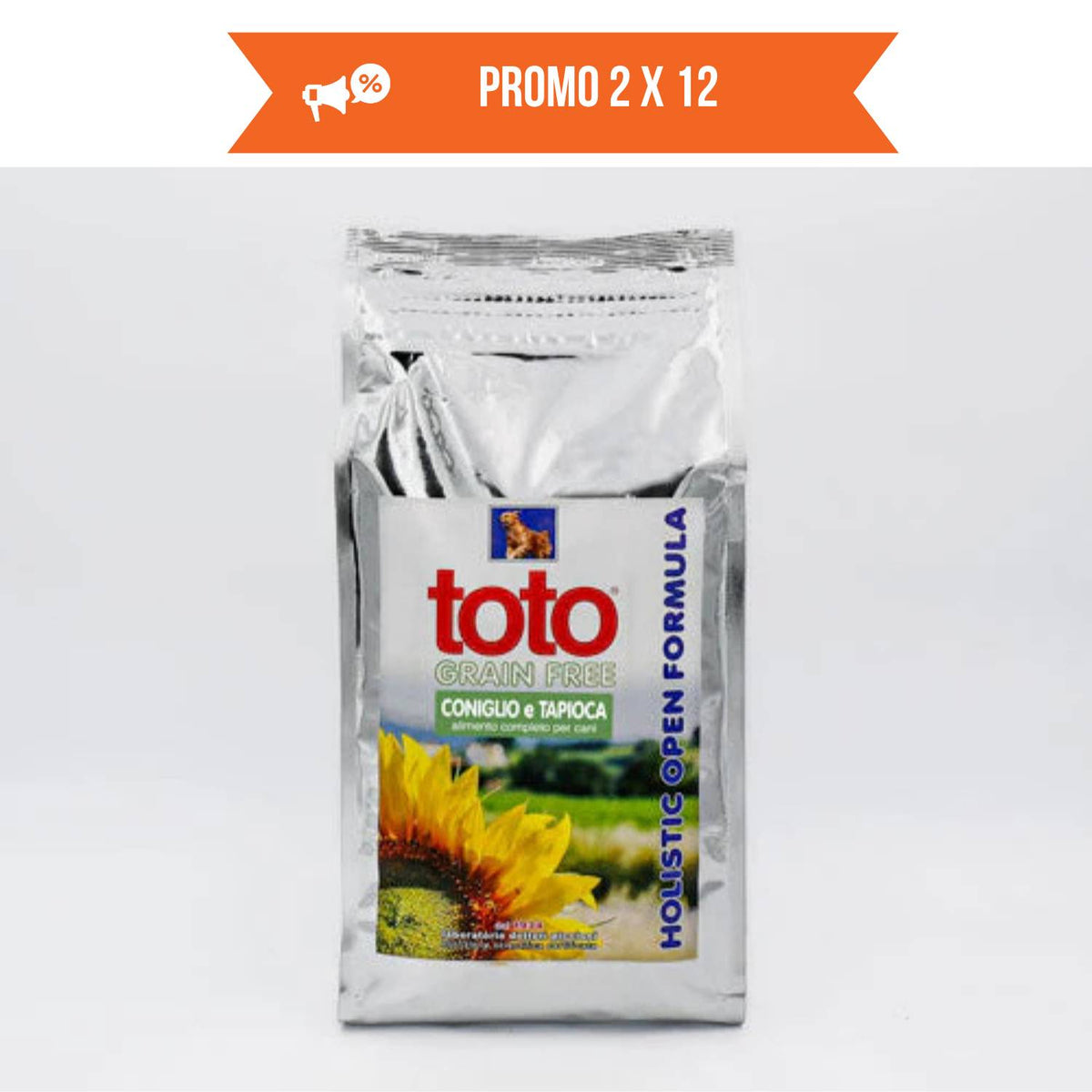 Toto Holistic Open Formula Grain Free Coniglio e Tapioca per Cani