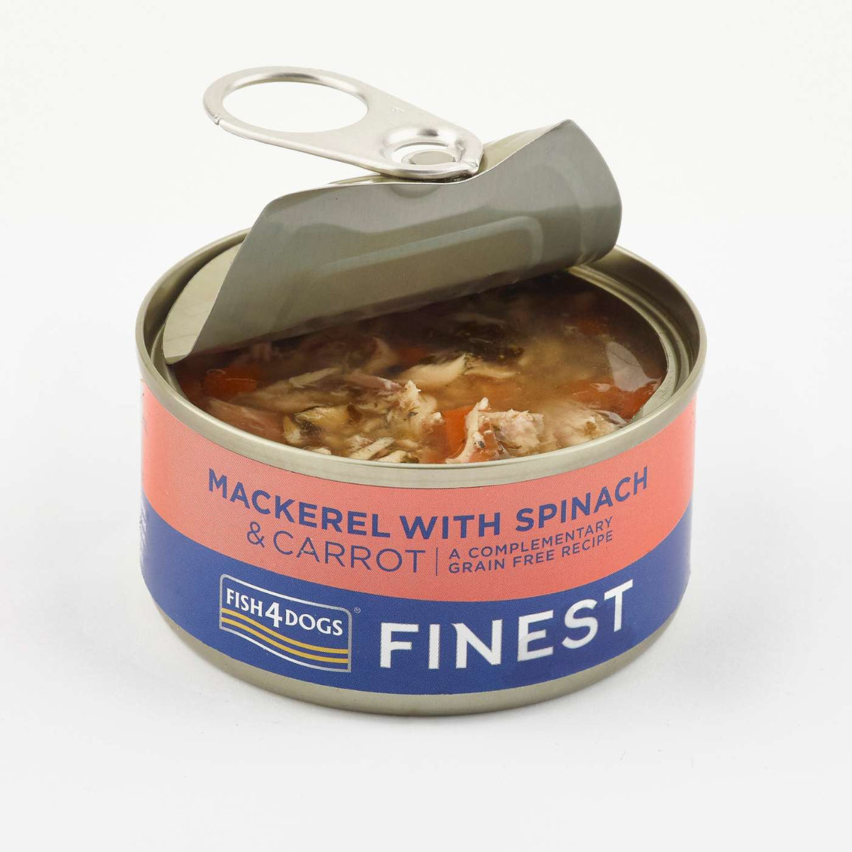 Fish4Dogs Finest Alimento Umido per Cani Sgombro con Carote e Spinaci 85 g
