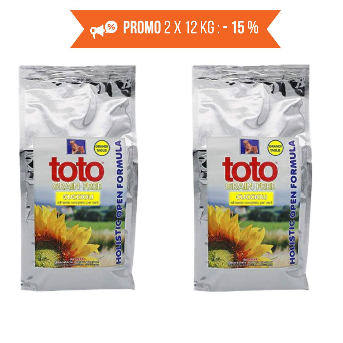 Toto Holistic Open Formula Cuccioli Grandi Taglie Grain Free per Cuccioli Puppy