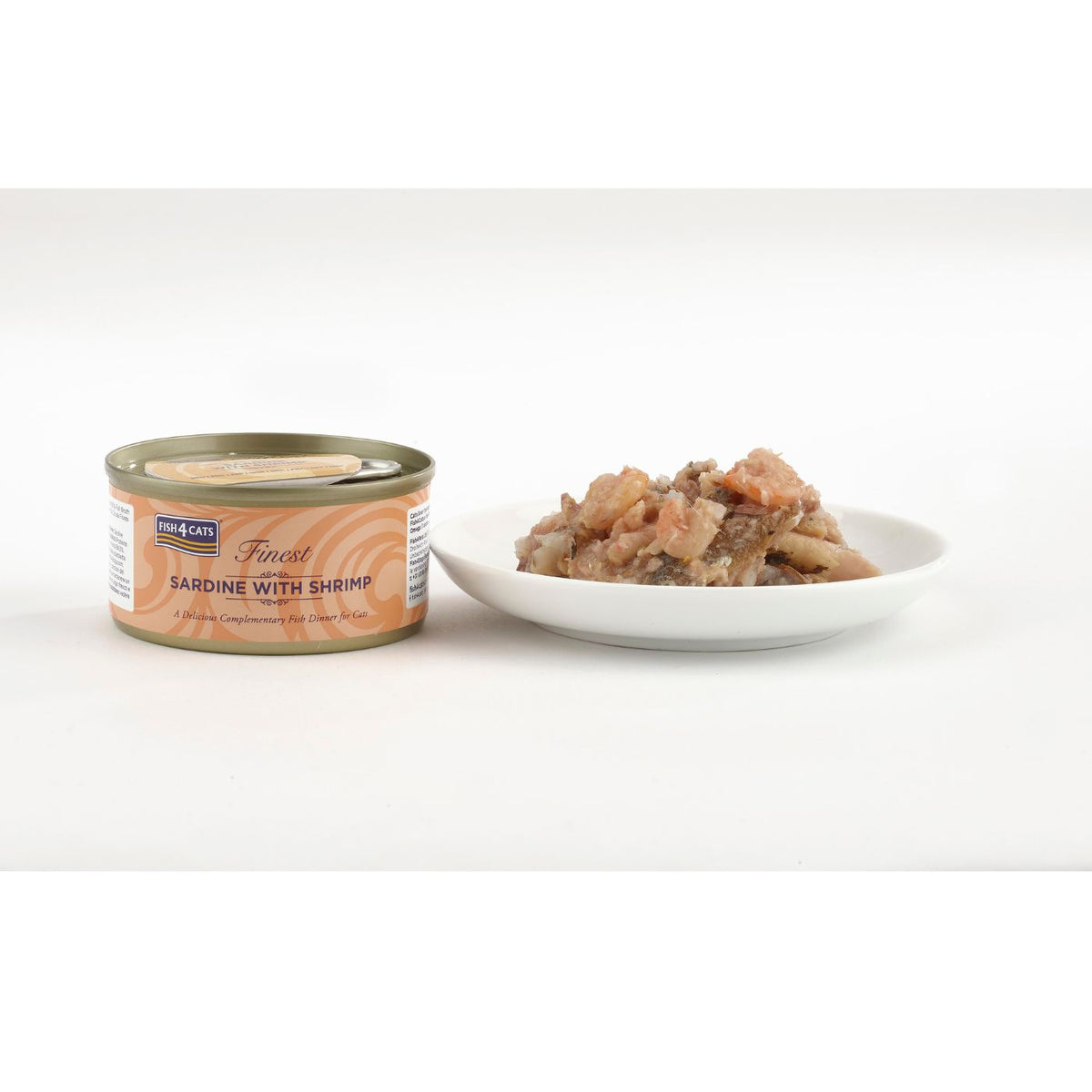 Fish4Cats Umido per Gatti Sardina con Gamberetti 70 gr