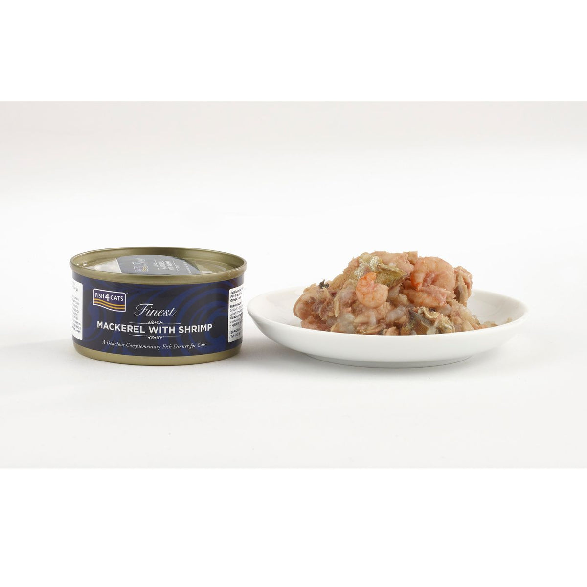 Fish4Cats Umido per Gatti Sgombro con Gamberetti 70 gr