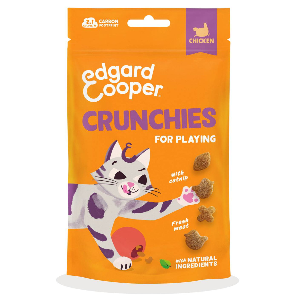 Edgard&Cooper Biscottini per Gatti Crunchies al Pollo 50 g