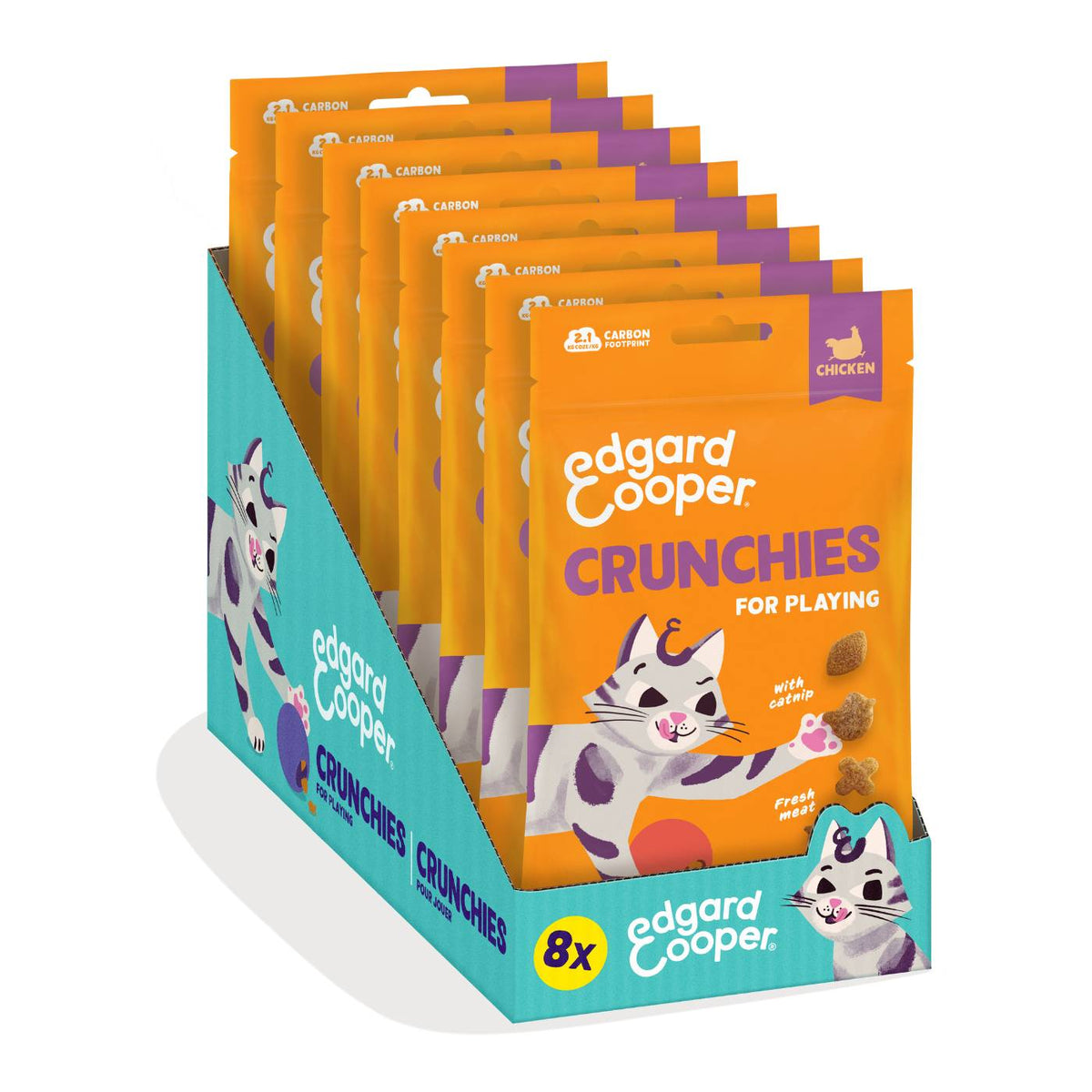 Edgard&Cooper Biscottini per Gatti Crunchies al Pollo 50 g