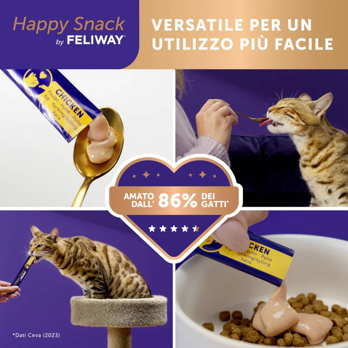 Feliway Happy Snack per Gatti al Pollo 15 g