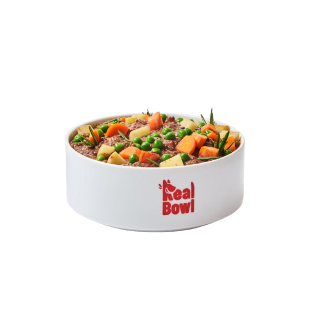 Real Bowl Alimento Completo Fresco Cotto per Cani al Manzo con Carote Senza Cereali Grain Free