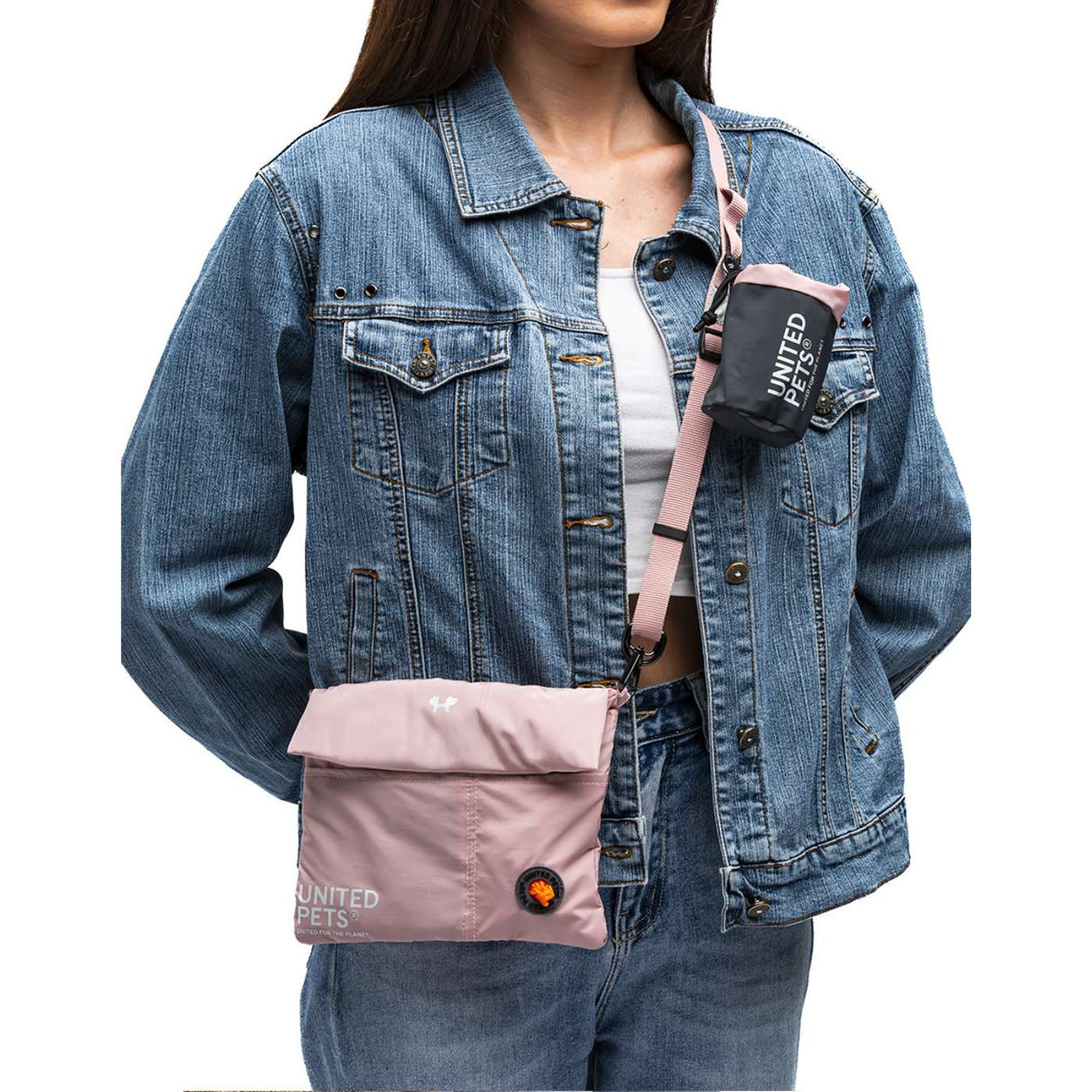 United Pets Pochette Borsa City Bag con Tracolla Linea CityLife Rosa
