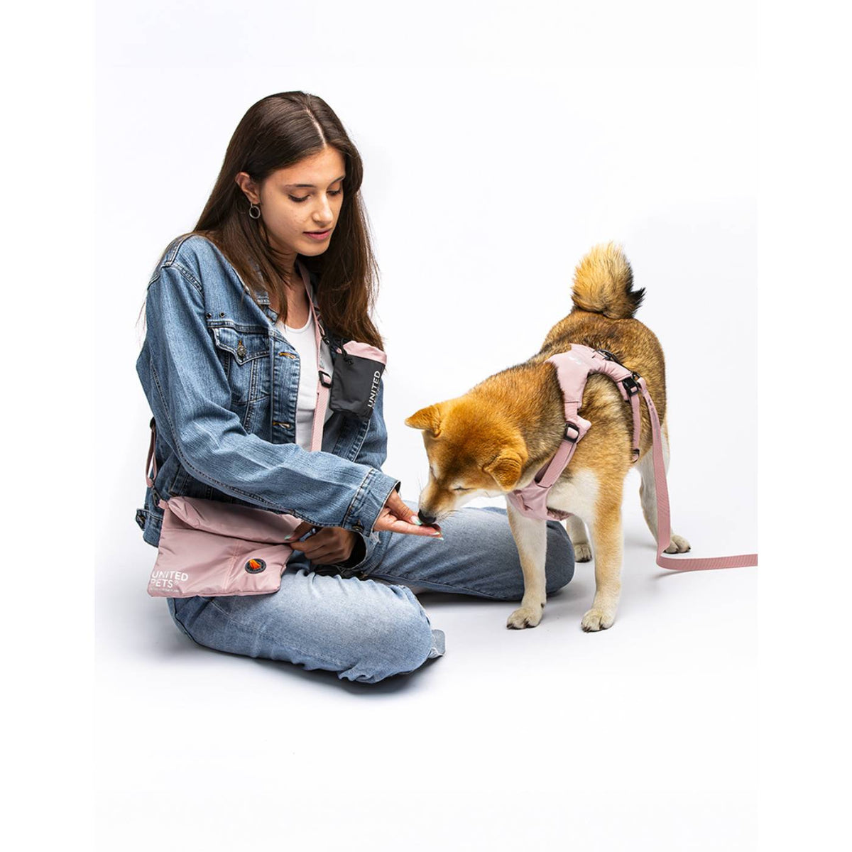 United Pets Pochette Borsa City Bag con Tracolla Linea CityLife Rosa