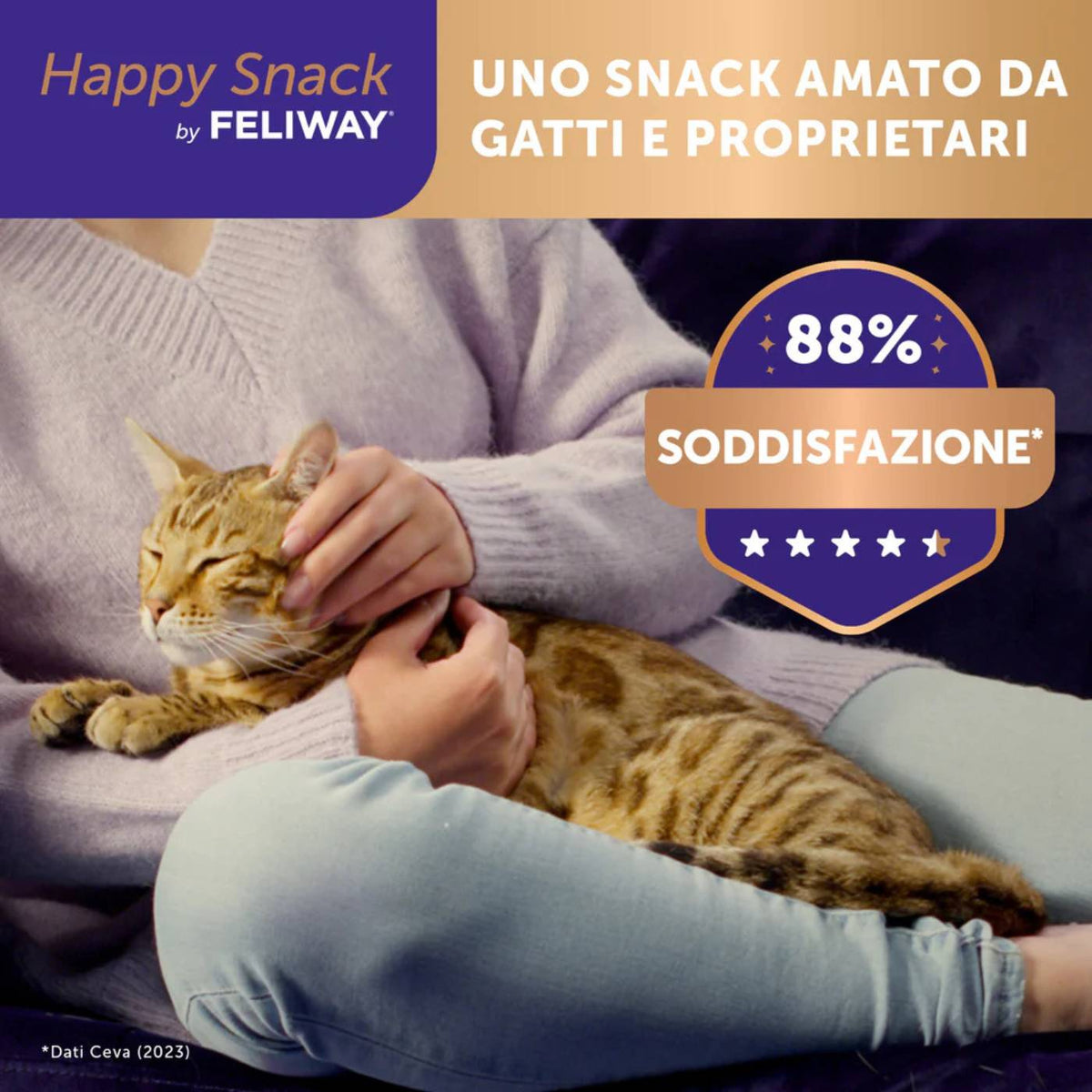 Feliway Happy Snack per Gatti al Salmone 15 g