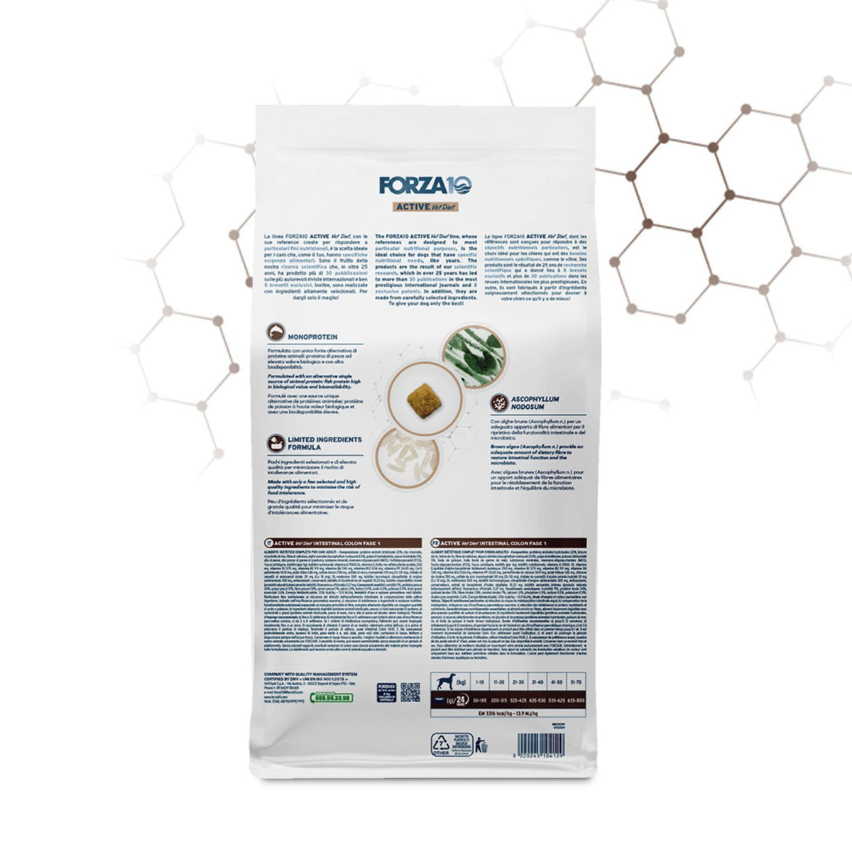 Forza 10 Intestinal Colon Fase 1 Pesce per Cani Adulti