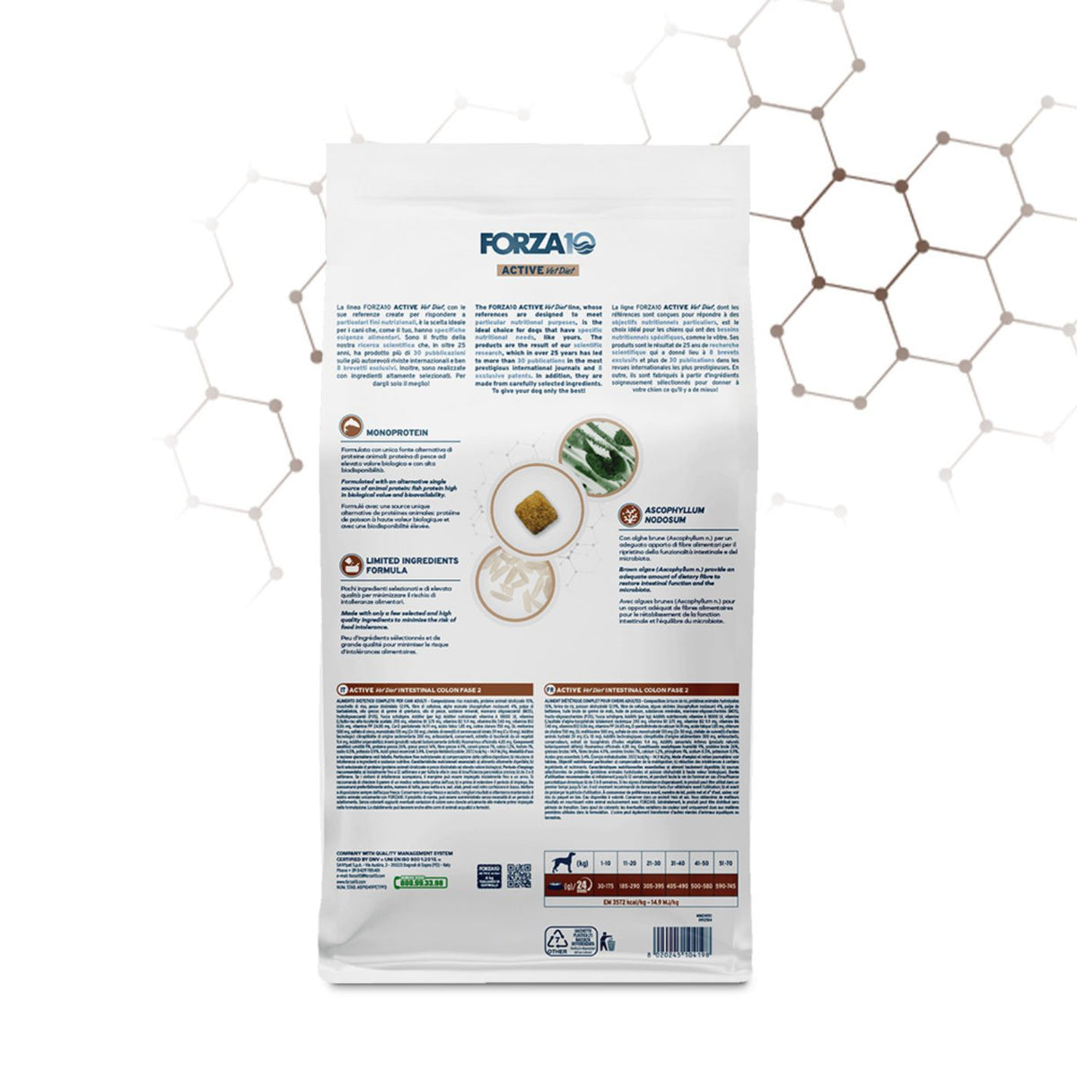 Forza 10 Intestinal Colon Fase 2 Active Pesce per Cani Adulti