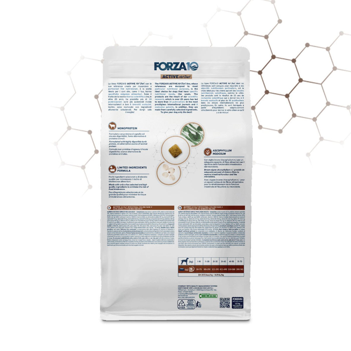 Forza 10 Intestinal Colon Fase 2 Agnello e Sorgo Bianco per Cani Adulti