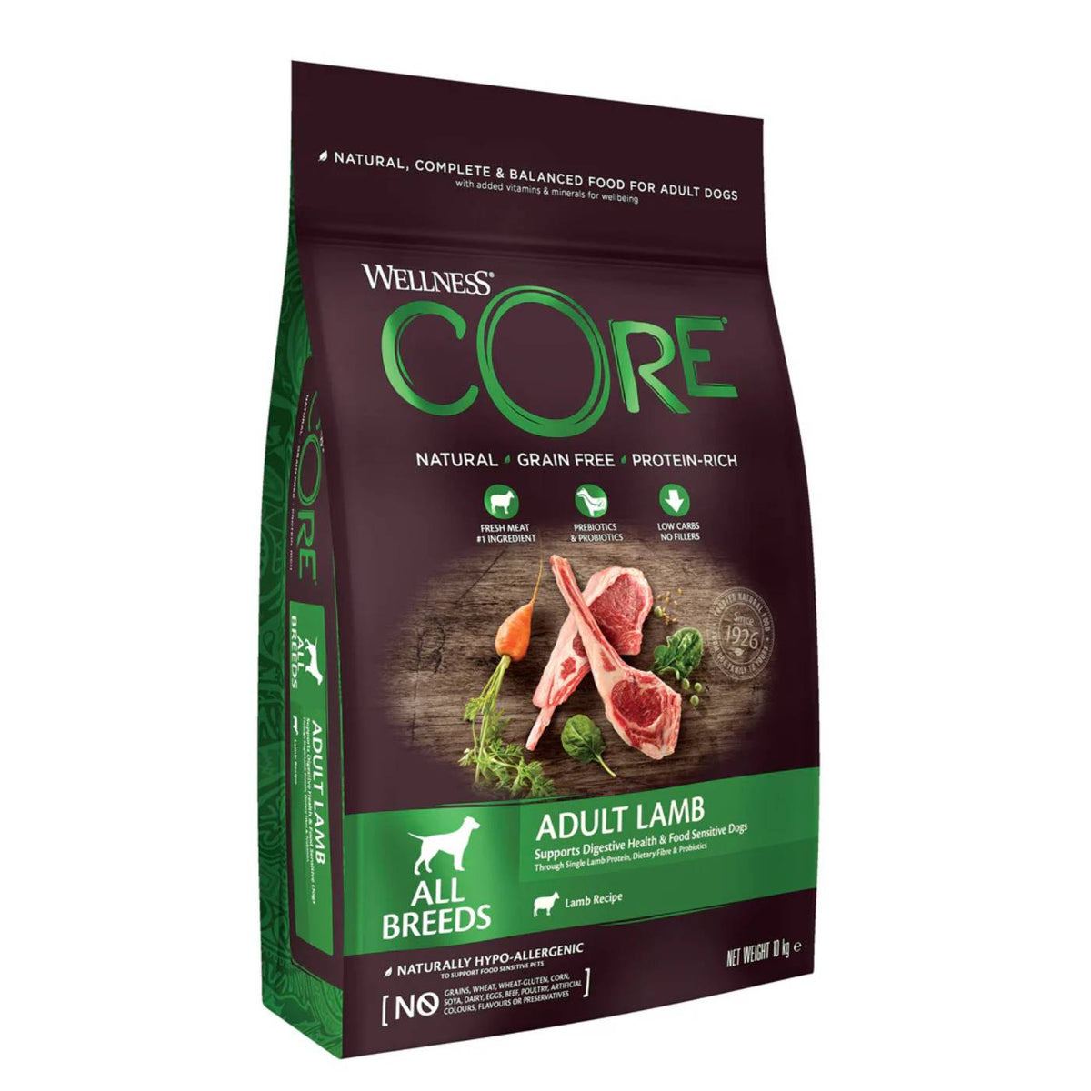 Wellness Core All Breeds Adult Lamb Monoproteico Agnello per Cani Adulti