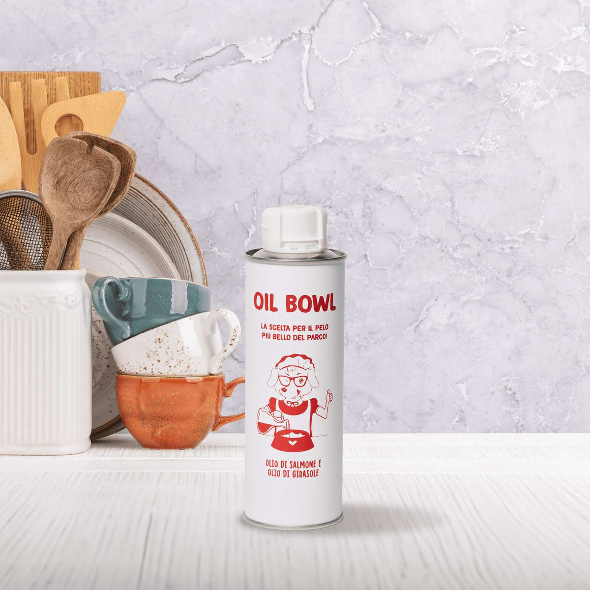 Real Bowl Olio di Salmone Girasole e Lino per Cani Oilbowl
