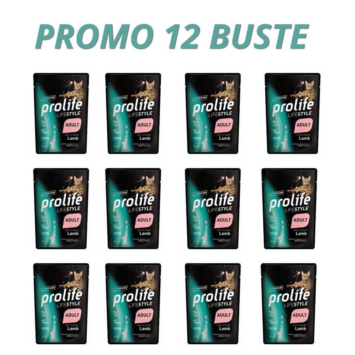 Prolife Cat Lifestyle Adult Agnello Umido per Gatti