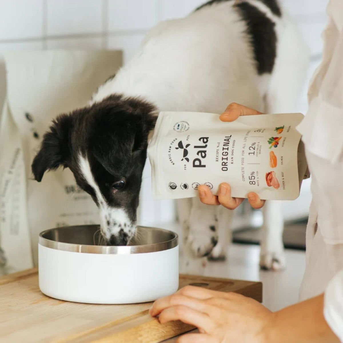 Pala Alimento Completo per Cani con Pollo Manzo & Salmone Ricetta N° 1 Originale