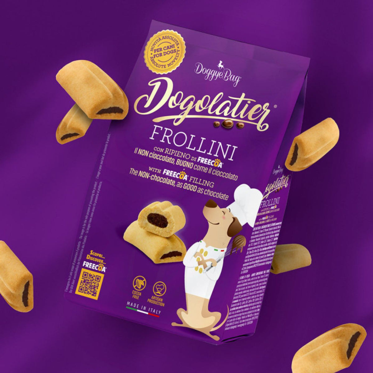 DoggyeBag Dogolatier Frollini per Cani con Ripieno di Freecoa