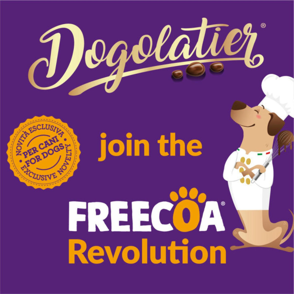 DoggyeBag Dogolatier Cookies per Cani con Gocce di Freecoa