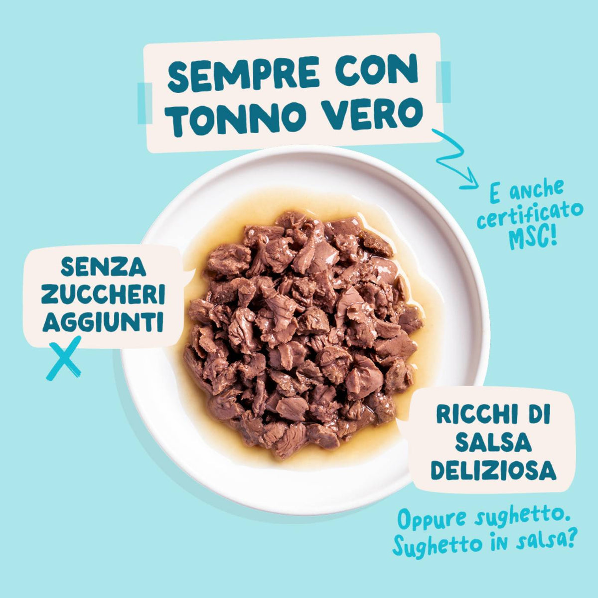 Edgard & Cooper Bocconcini in Salsa Tonno e Pollo per Gatti Adulti in Bustina 85 g