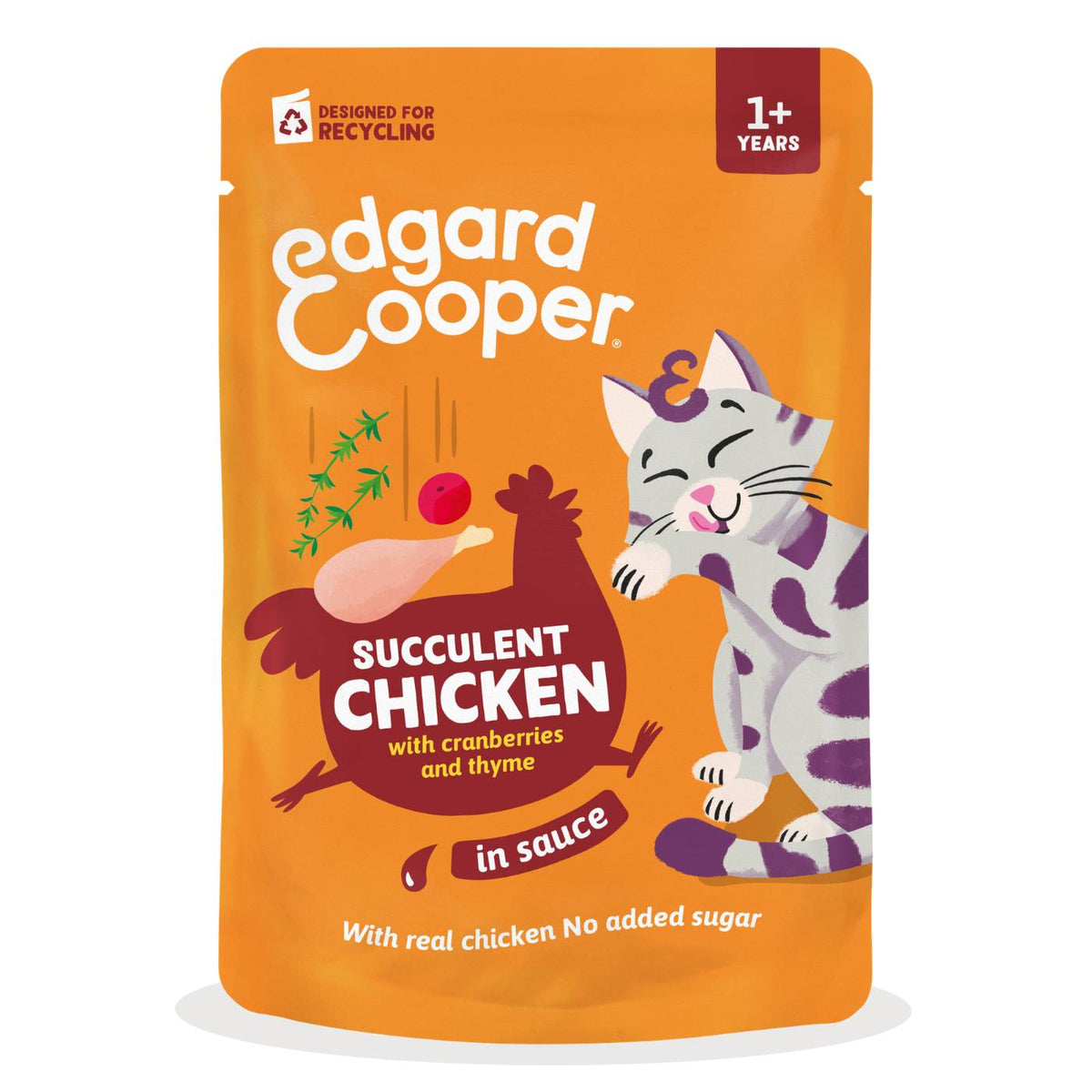 Edgard & Cooper Bocconcini in Salsa Pollo per Gatti in Bustina 85 g