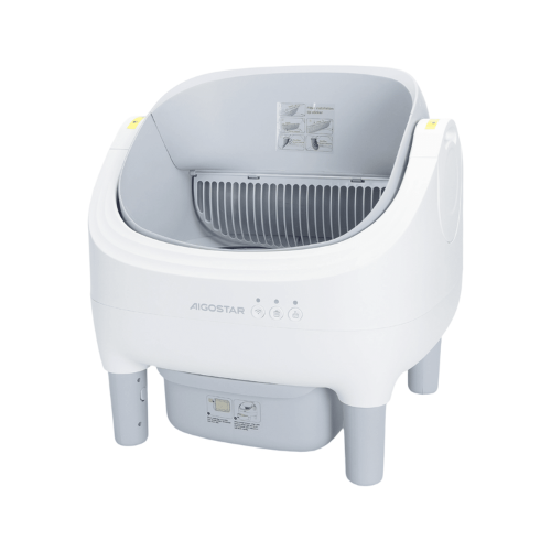 Aigostar Lettiera per Gatti Smart-10W-L52.8*W51*H53.6cm Bianca