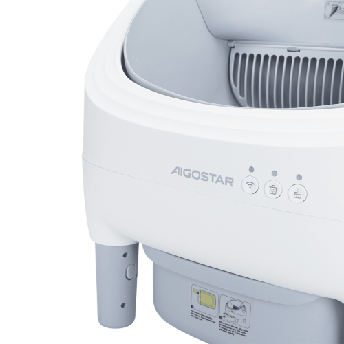 Aigostar Lettiera per Gatti Smart-10W-L52.8*W51*H53.6cm Bianca