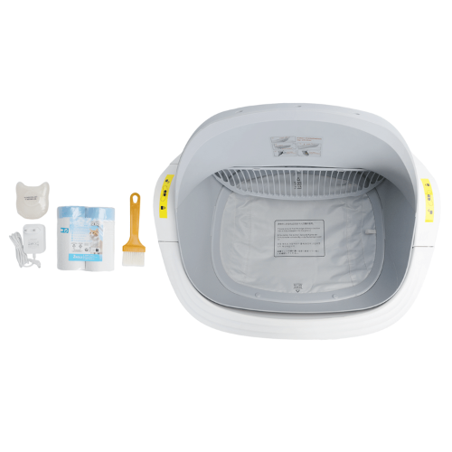 Aigostar Lettiera per Gatti Smart-10W-L52.8*W51*H53.6cm Bianca
