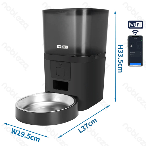 Distributore di crocchette Smart con telecamera-2.5W-6L-L37*W19.5*H33.5cm