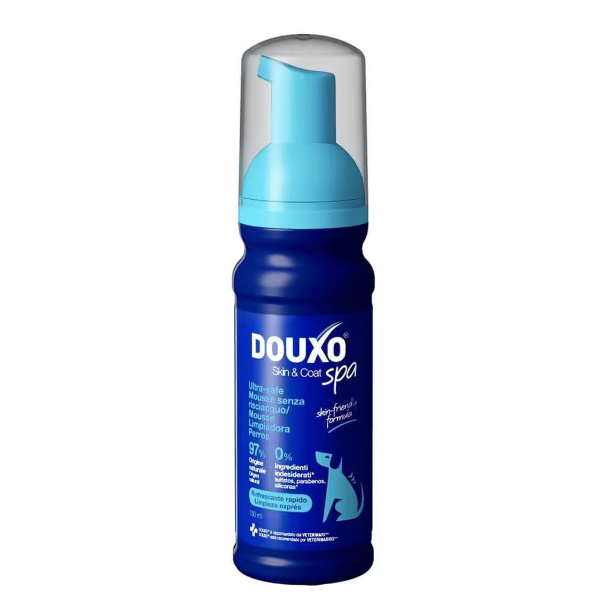DOUXO SPA Mousse Detergente Senza Risciacquo per Cani 150 ml