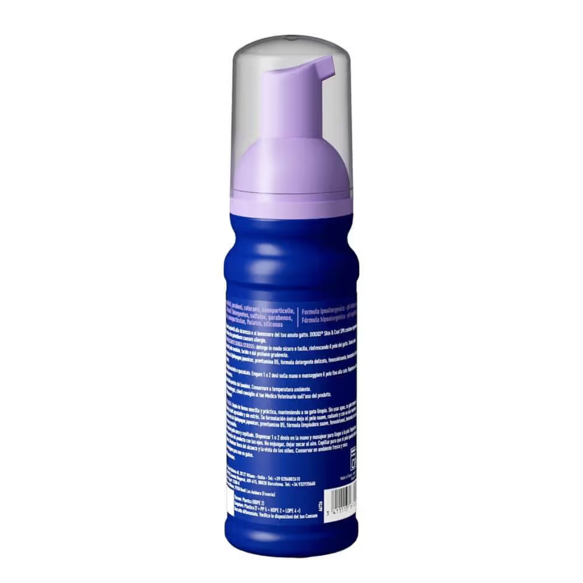 DOUXO SPA Mousse Detergente Senza Risciacquo per Gatti 150 ml
