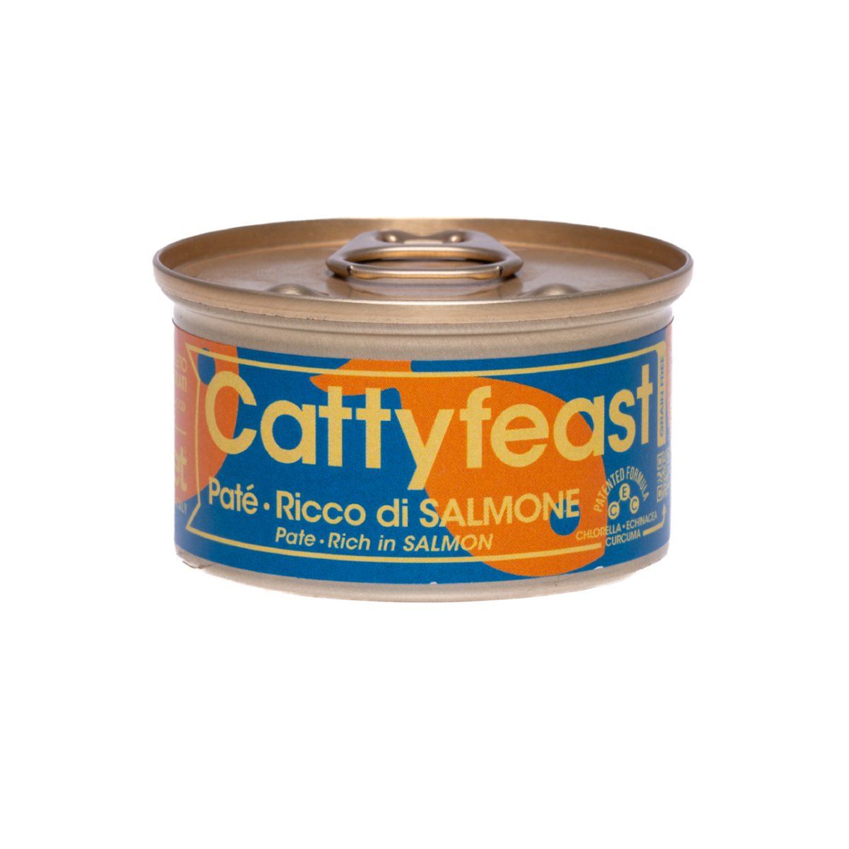 1 x 85 g Fidovet Cattyfeast Patè Alimento per Gatti Sterilizzati al Pollo e Salmone