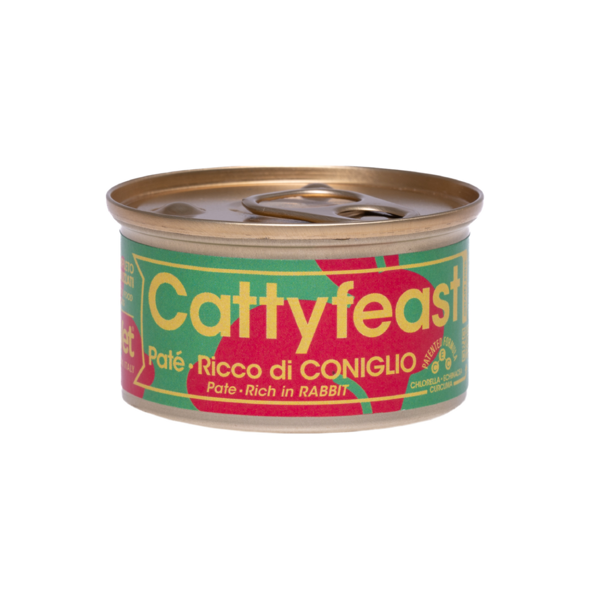 1 x 85 g Fidovet Cattyfeast Patè Alimento per Gatti Sterilizzati al Pollo e Coniglio
