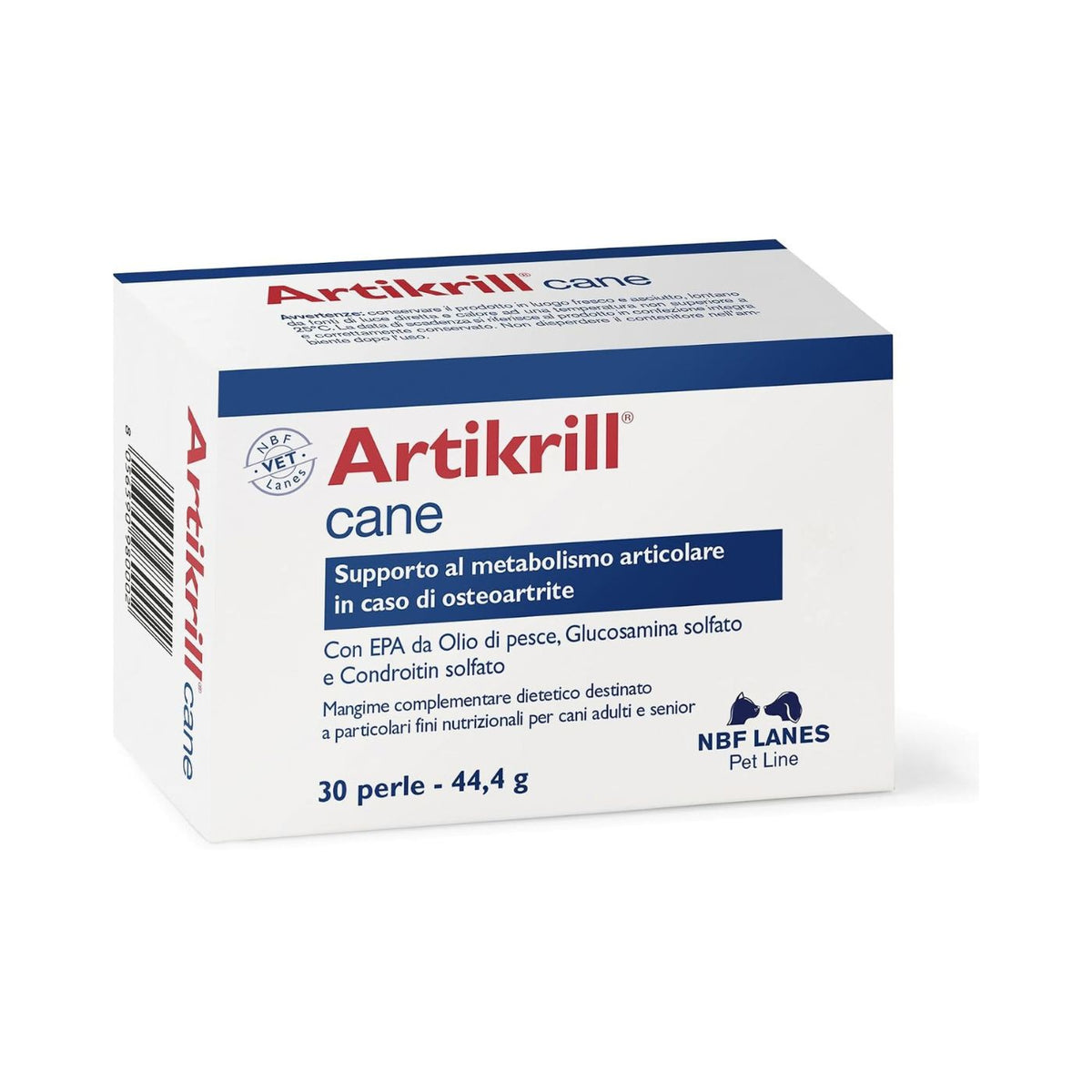 NBF Lanes Artikrill Cane – Integratore per Articolazioni e Mobilità in Perle