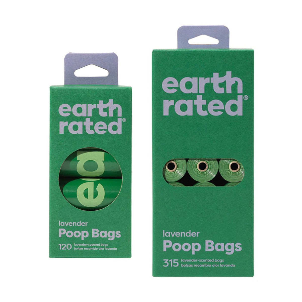 Earth Rated Sacchetti Igienici per Cani Extra Resistenti Profumati alla Lavanda