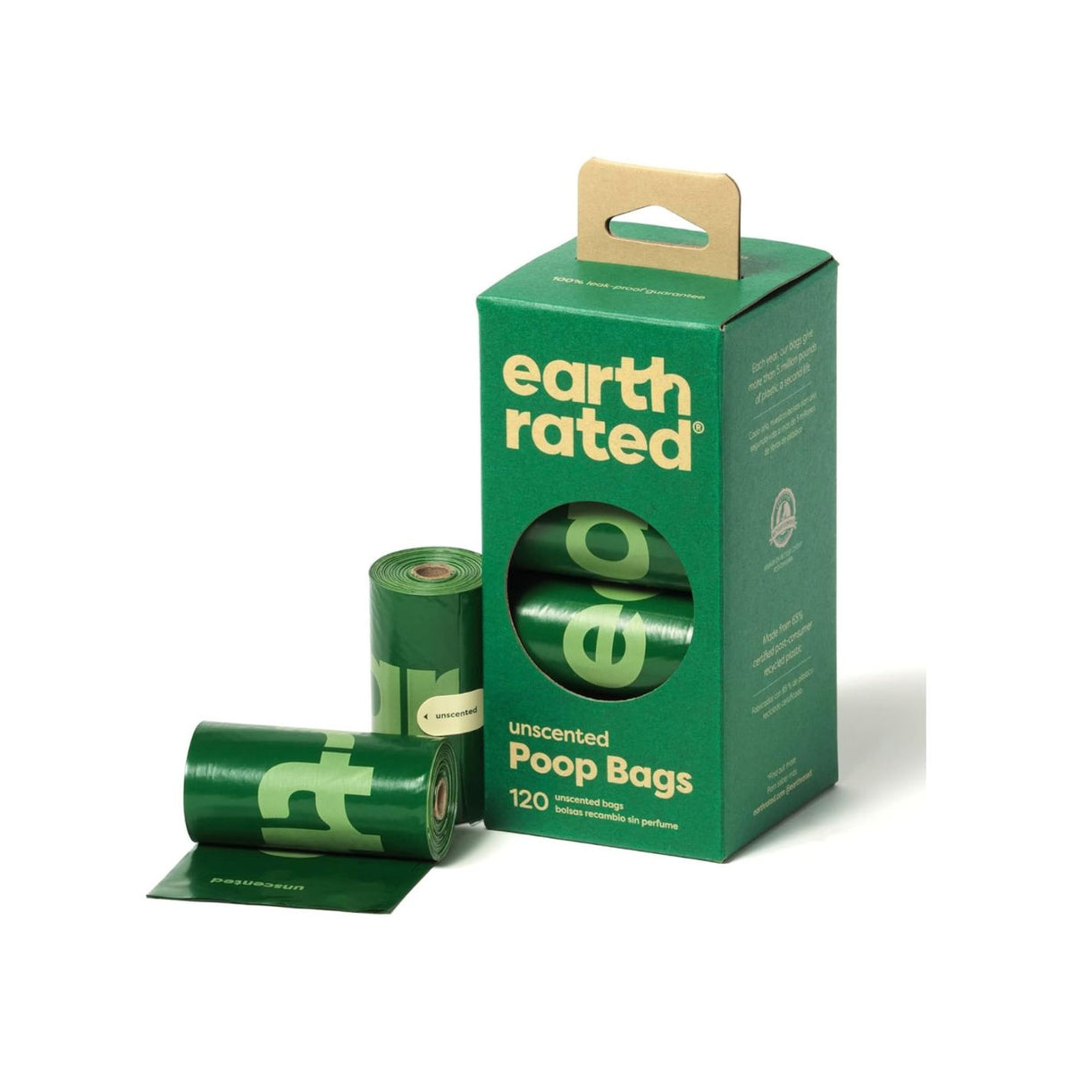 Earth Rated Sacchetti Igienici per Cani Extra Resistenti Senza Profumazione