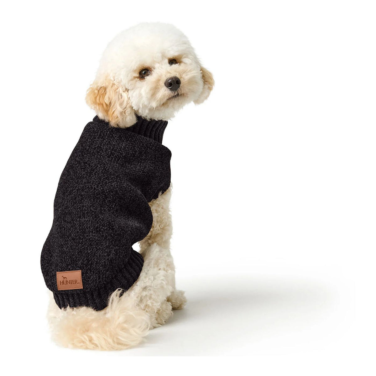 Hunter Birka Nero – Maglione per Cani Caldo e Confortevole