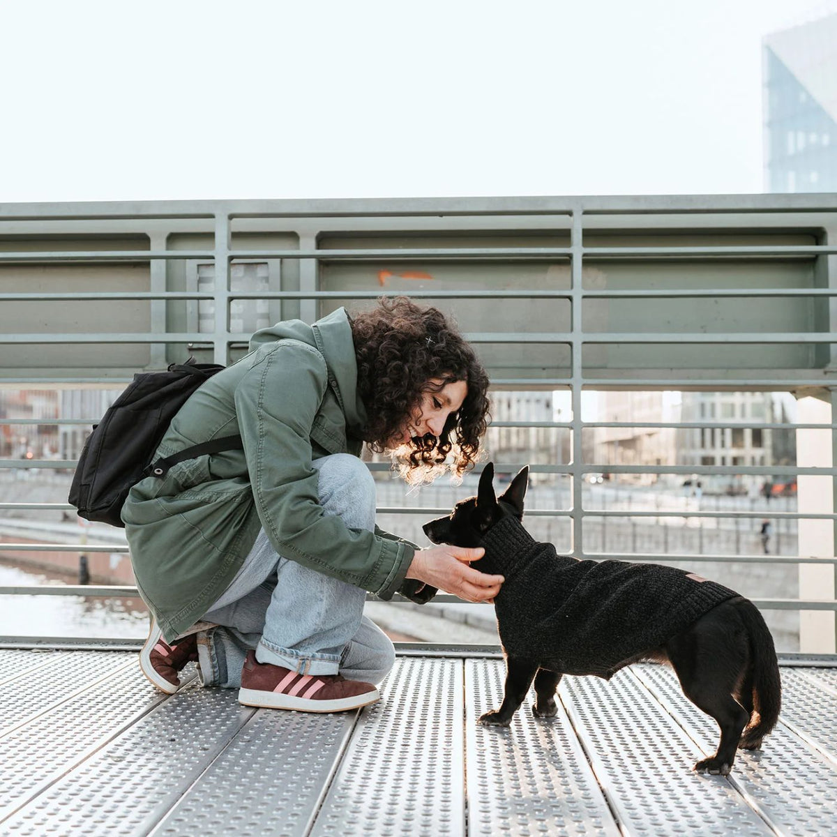 Hunter Birka Nero – Maglione per Cani Caldo e Confortevole