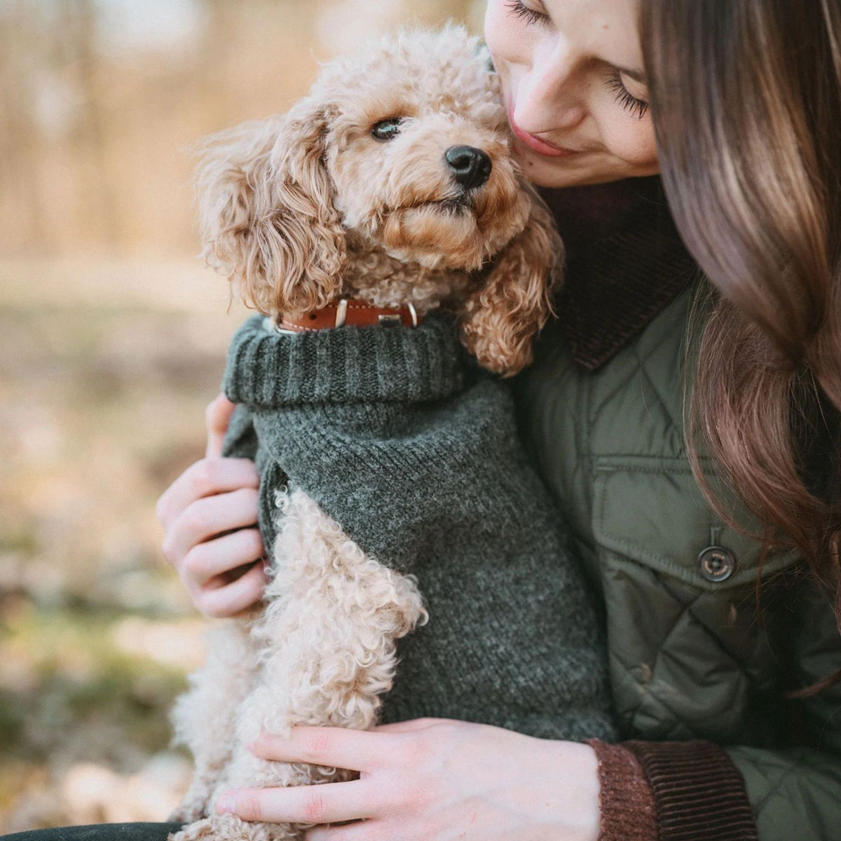 HUNTER GENF Antracite – Maglione in Maglia per Cani con Collo Alto