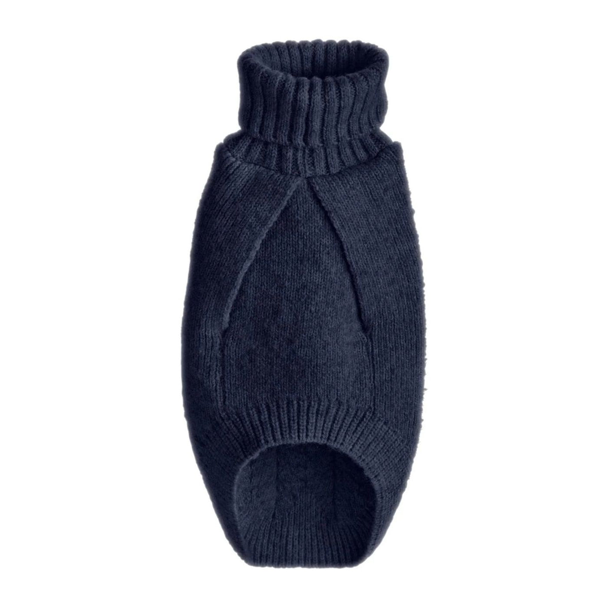 HUNTER GENF Blu Scuro – Maglione in Maglia per Cani con Collo Alto