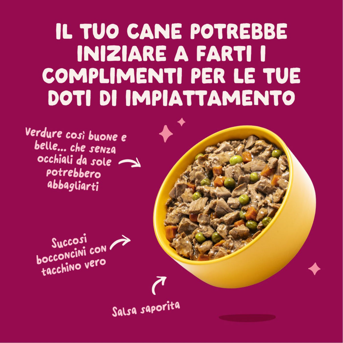 Edgard & Cooper Spezzatini in Busta per Cani Adulti Multipack 4 Gusti