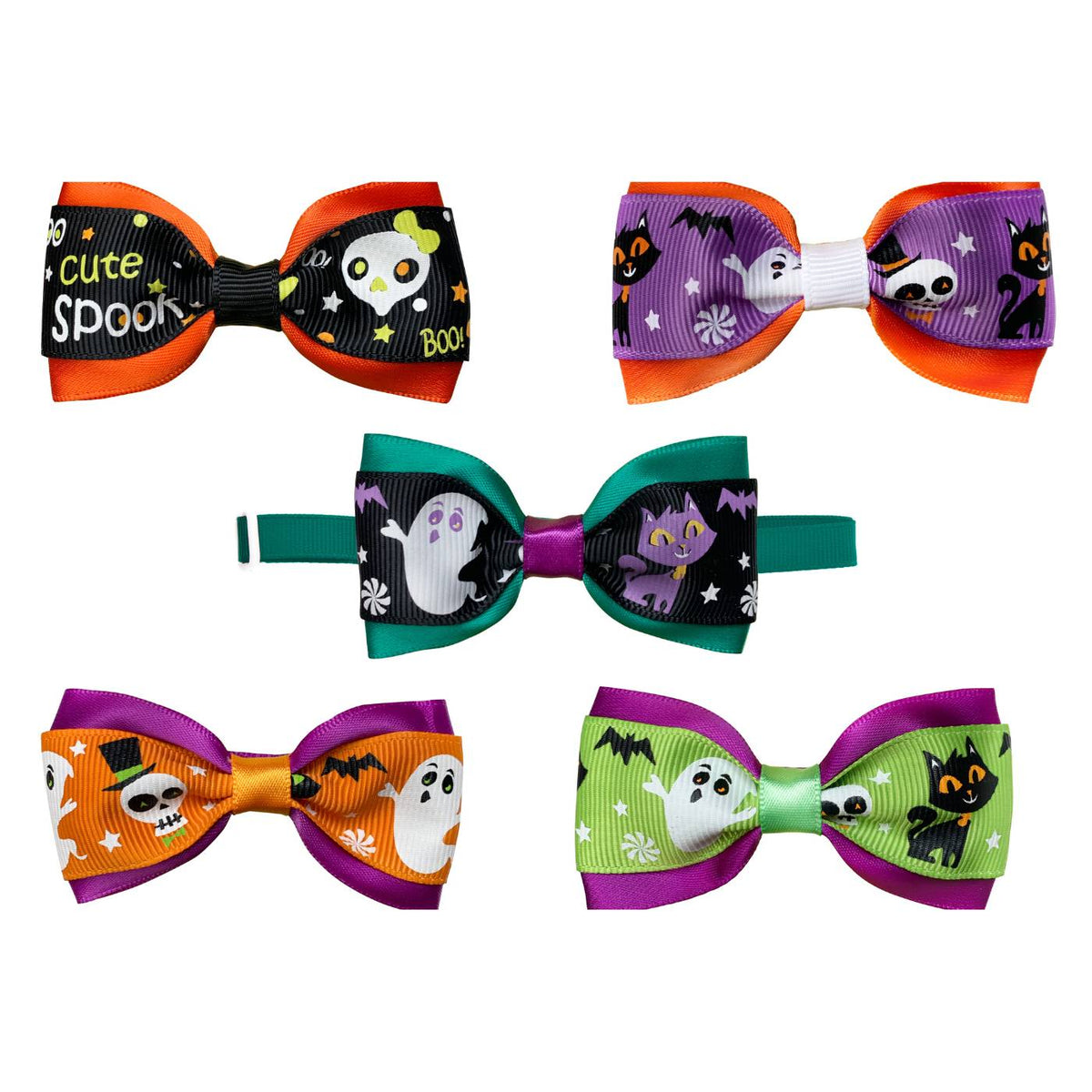 Ferribiella Halloween Cravattina Papillon per Cani Fantasie Assortite