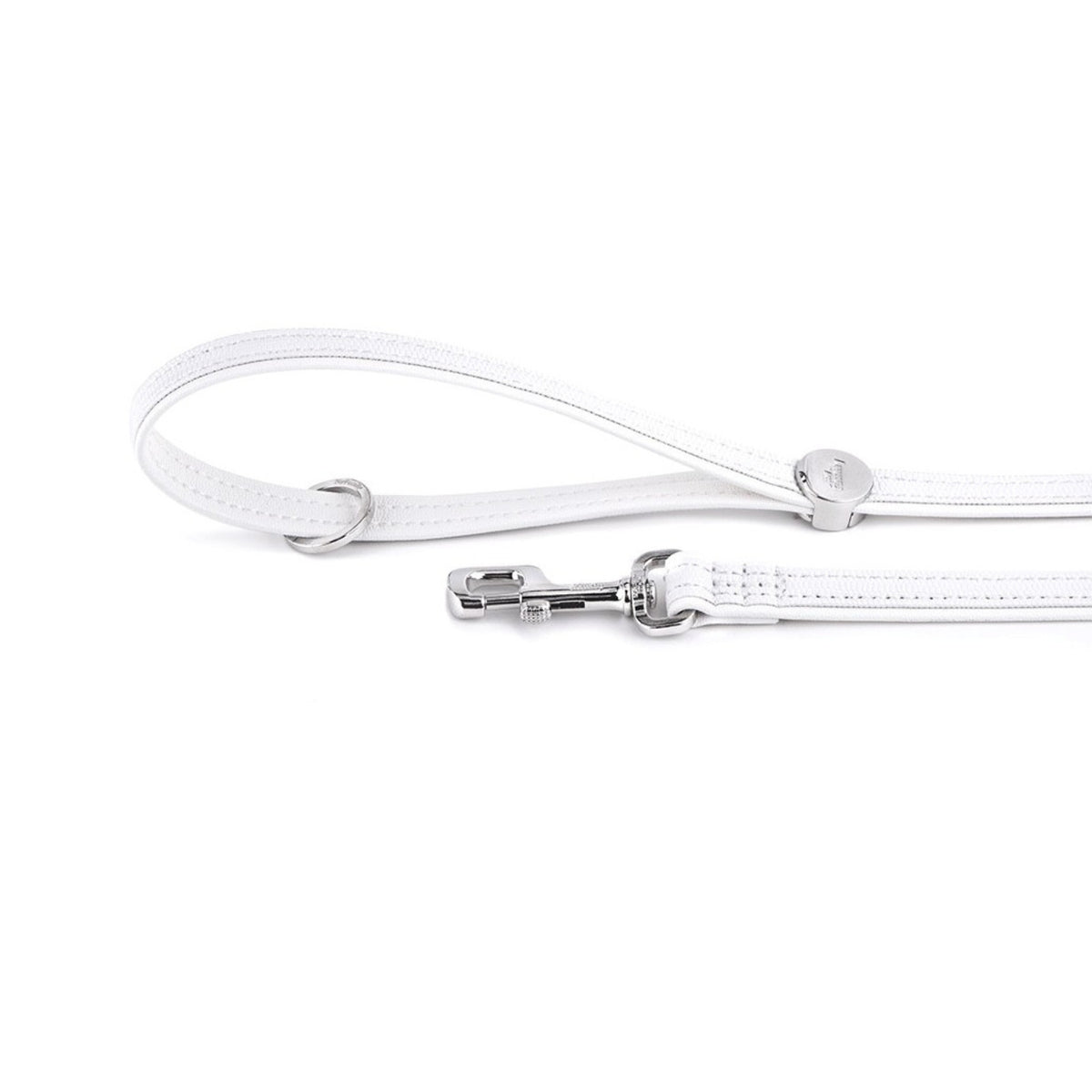 MyFamily Guinzaglio per Cani in Similpelle Bianco 110 x 1,2 cm Saint Tropez
