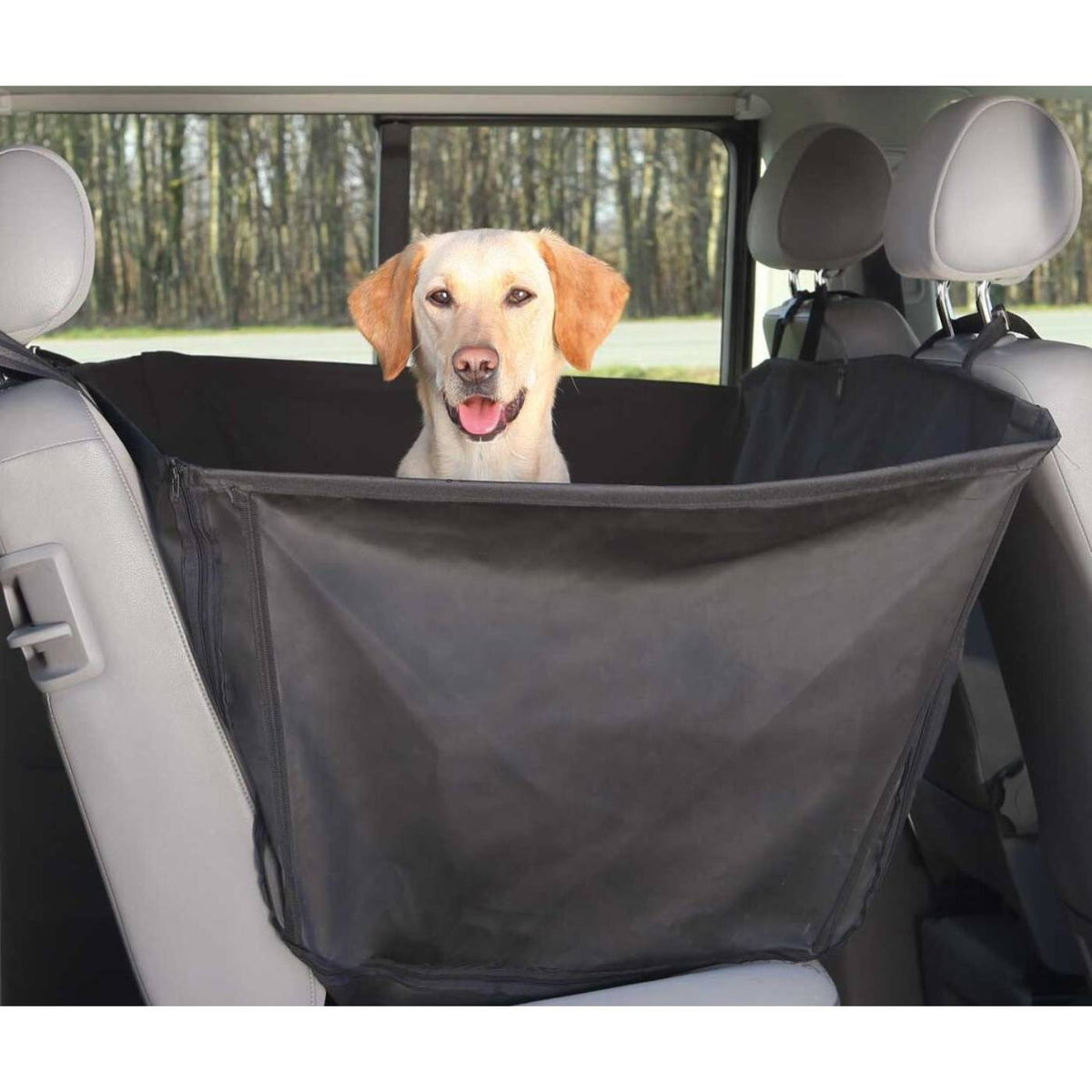 Trixie Coprisedili Automobile con Bordi Laterali 1.50 x 1.35 m Nero