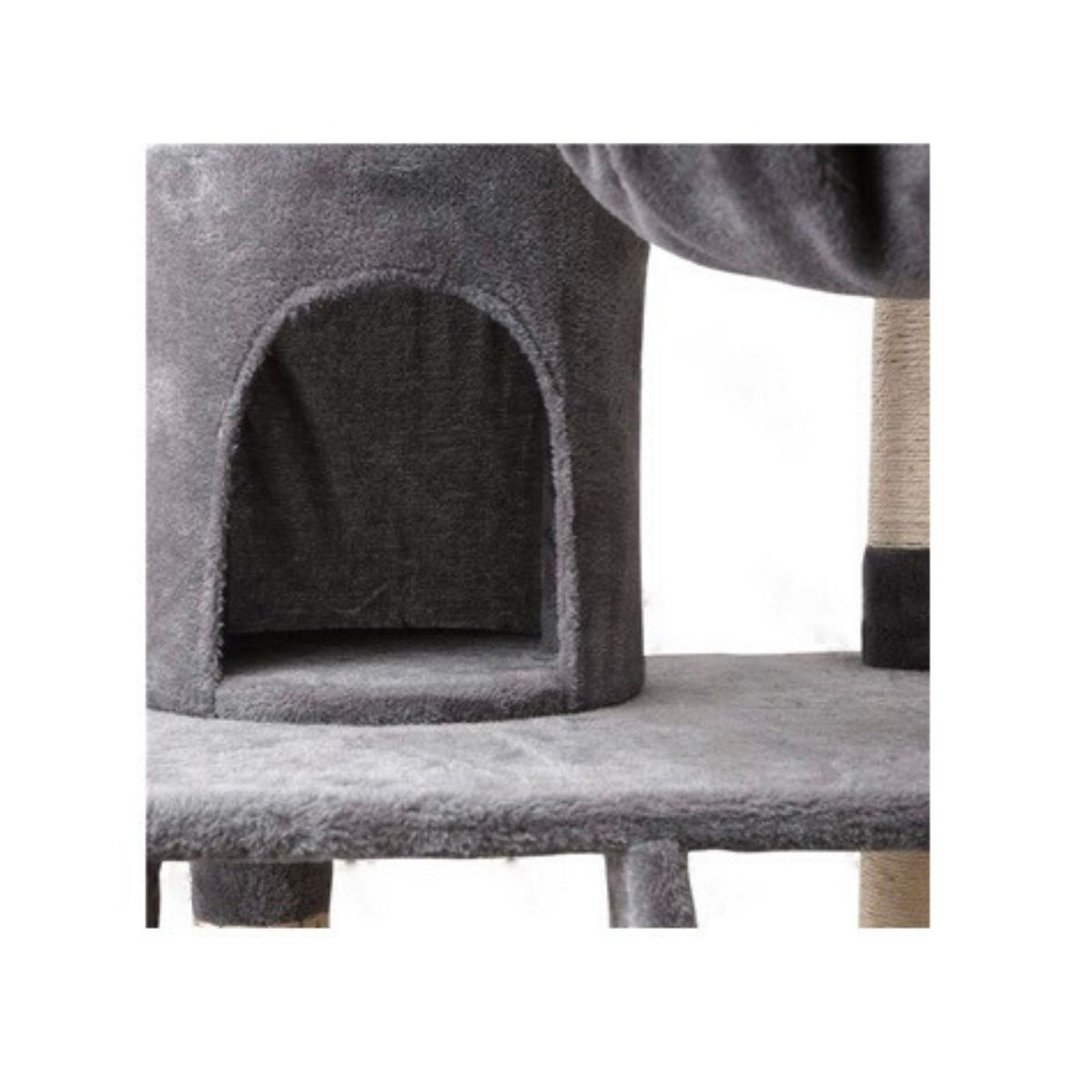 Albero Tiragraffi per Gatti Grigio 59 x 59 x h.156 cm
