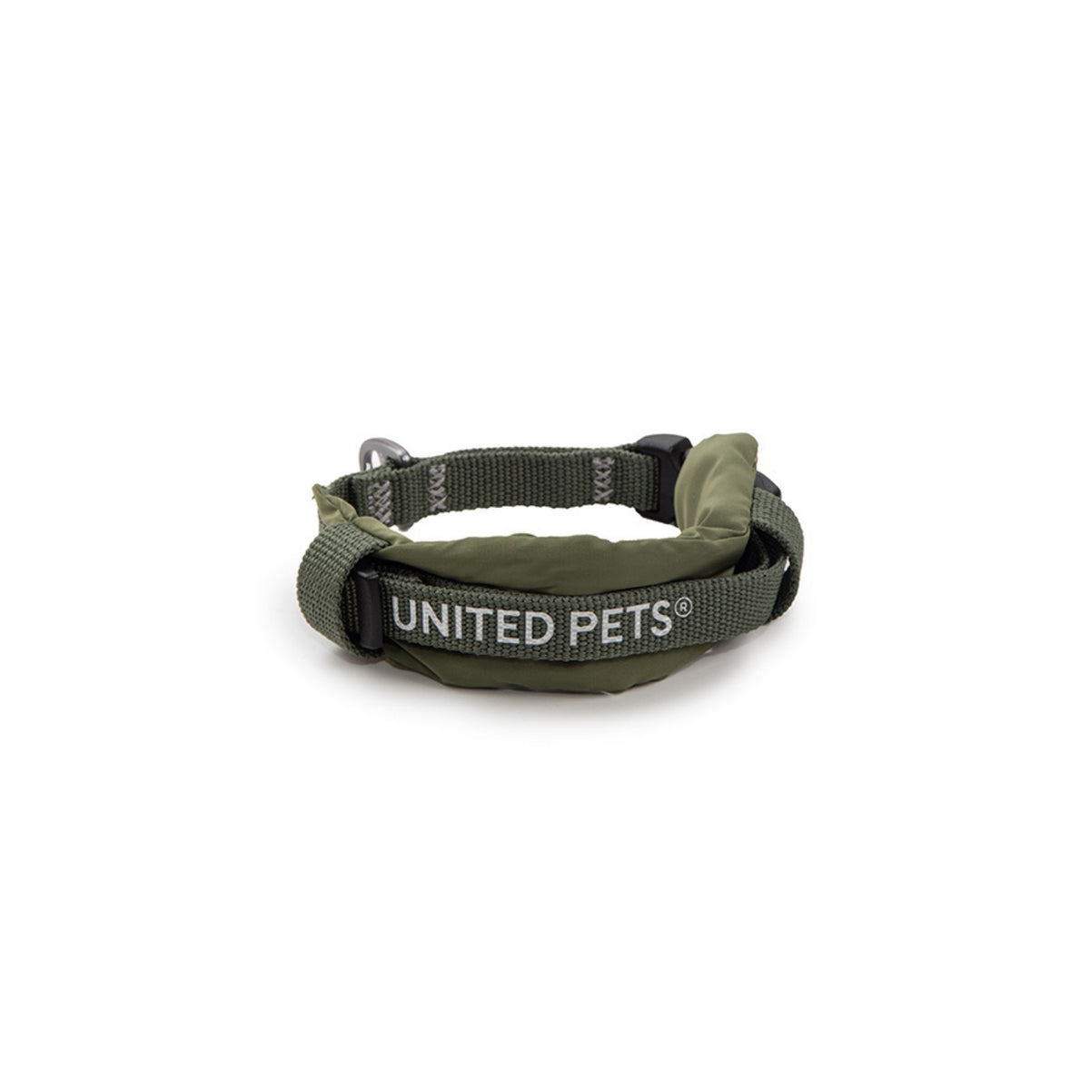 United Pets Collare per Cani con Sottocollo Imbottito Linea CityLife Verde Militare