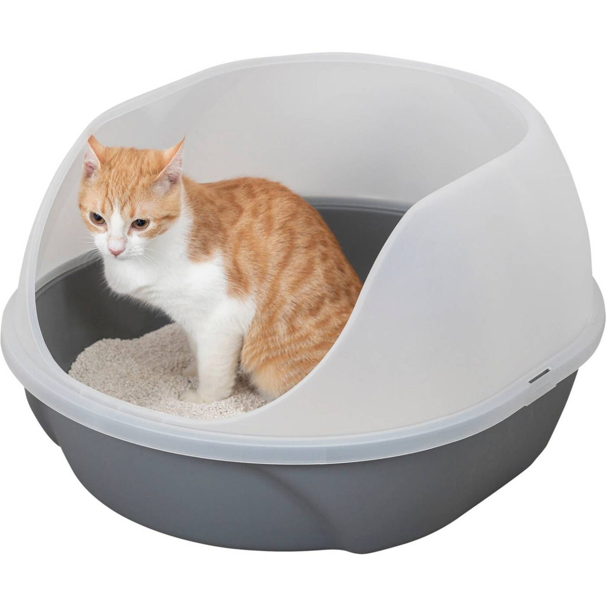 Trixie Lettiera Cassetta Igienica Toilette Aperta per Gatti Simao Grigio 48 x 30 x 58 cm